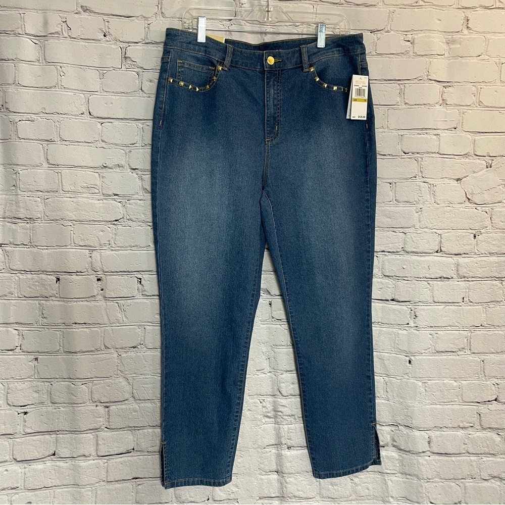 NWT New $128 Michael Kors Selma Skinny Ankle Jeans Size 14